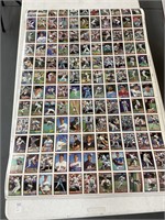 2 1991 uncut Topps baseball card sheets