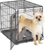 iCrate Dog Crate, Includes Leak-Proof Pan