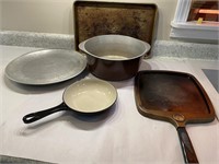 Pots and pans, cast iron, griddle