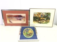 3 Framed Watercolors Harriet Rex Smith