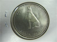 1967 50 CENT CDN COIN
