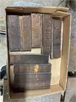 Antique Letter press blocks