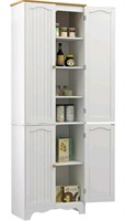 Yusong, Tall Kitchen Pantry Cabinet with 4 Doors a