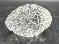 Waterford Glass Crystal Cut Acorn Pattern Egg