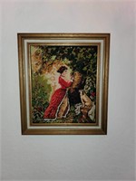 Framed Needlepoint Canvas 24” x 20”