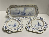 Royal Crown Derby Sailboat Lunch Set Includes