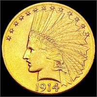 1914-D $10 Gold Eagle UNCIRCULATED