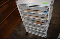 Rolling Drawer Unit with Crafting Material