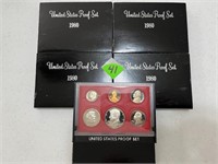 (5) 1980 Proof Mint Sets
