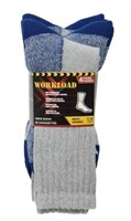 Mens Workload 4-Pack Work Socks, Shoe size 7-12
