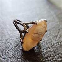 Sterling Cameo Ring