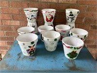 Holiday Ceramic Flower Pots