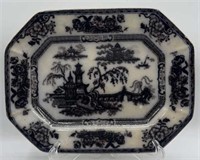 Early Ironstone B&W Platter