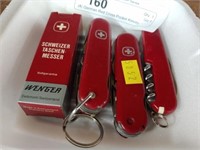 (4) German Red Cross Pocket Knives
