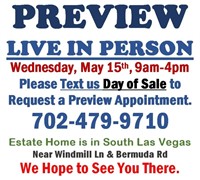 PREVIEW LIVE IN PERSON - Wednesday, May 15th