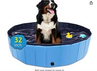 CACSPS Foldable Dog Pool, 63" x 12" Kiddie Pool