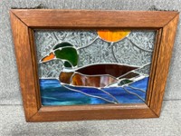 Stained Glass Duck Window