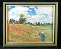 1873 Claude Monet 11" X 9" Poppies Art Print