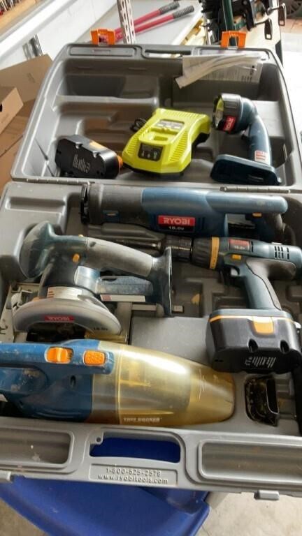 Ryobi Milti Pack tools, Saws, drill, flashlight