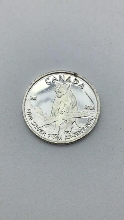 1 Gram .999 Fine Silver