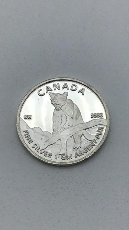 1 Gram .999 Fine Silver