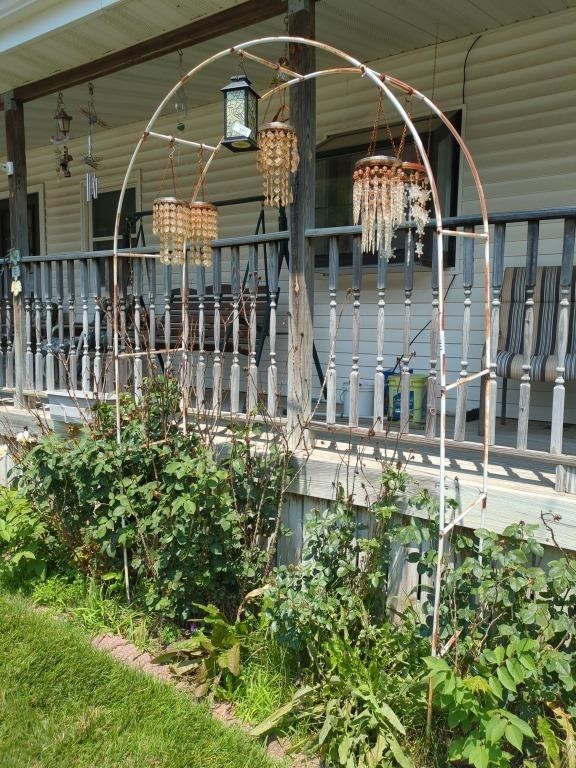 Metal Arch Trellis - approx 8' tall & 5' wide