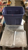 Assorted aluminum trays