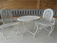 3 pc metal doll furniture