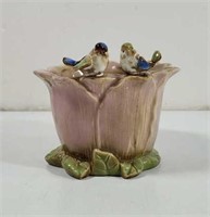 Vintage LoveBird Planter will need cleaned