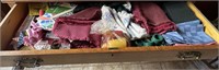 Drawer full of Place Mats, candle, more (buffet)