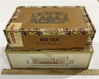 2 cigar boxes-Roi-Tan & El Producto