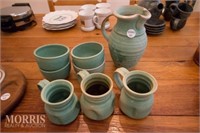 Pottery Pitchers & Mugs Green