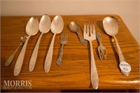 Assorted Flatware some sterling