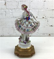 13" porcelain dancer music Figurine