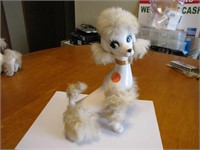 Vintage 10" Porcelain Japan Furry Poodle