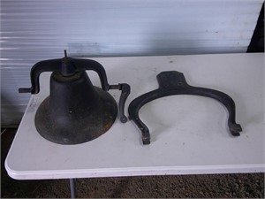 cast iron bell and holder