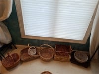 8 Decorative Wicker Baskets. Dining Room