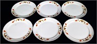 Lot of 6 Jewel T 9in plates