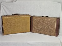 Pair of Vintage Luggage Suitcases