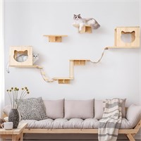 9 PCS Cat Wall Set: Shelves  Perches  Condos