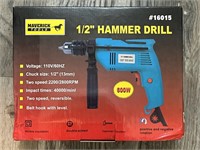 New In Box Maverick Tools 1/2" Hammer Drill