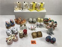 Various Salt and Pepper Shakers