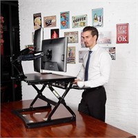 37 inch Dual Monitor Standing Desk Converter, Adj