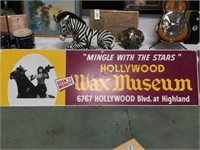 LARGE HOLLYWOOD WAX MUSEUM ADVERTISEMENT