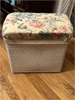 FLORAL PADDED TOP HAMPER