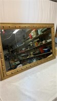 Vtg wood framed mirror