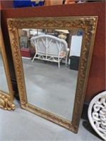 GOLD ORNATE FRAMED WALL MIRROR