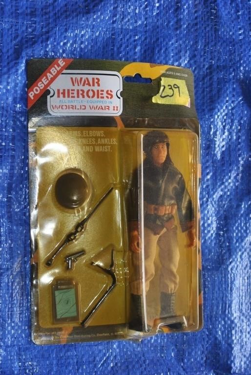 poseable war heroes ww2 doll new in box