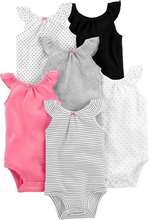 (N) Simple Joys by Carter's Baby Girls' 6-Pack Sle