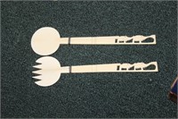 A Pair of Chinese Bone Utensils